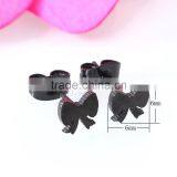 Stainless Steel Bowknot Stud Earring Findings Earring Stud Simple Earring thumbnail-3