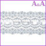 Hot Sale 2016 Nigerian Lace Fabrics New Arrival African Swiss Voile Lace High Quality Wholesale Royal Blue Voile Lace thumbnail-1