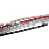 Light Blue English Letters Printed Round PU Leather Cord thumbnail-2