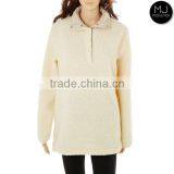 Monogram Long Sleeve Sweater Women Fleece Sherpa Pullover thumbnail-4