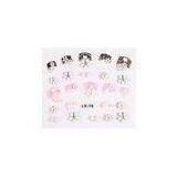 2D / 3D Crystal Nontoxic Beautiful Simple Nail Art Design Sticker Eco - Friendly Material thumbnail-1