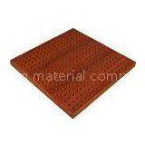 Decorative Ceiling Wooden Perforated Acoustic Panel For Television Studios