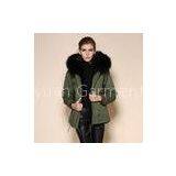New Arrival Comfortable Black Lining Fox Coats Faux Fur Black Jacket thumbnail-3