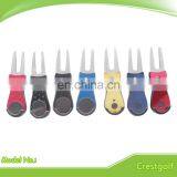 Aluminum Oxide Color Metal Golf Retractable Divot Tool thumbnail-1