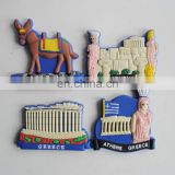 cheap customized rubber 3d tourist souvenir greece fridge magnet for promotion gifts