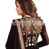 Party Wear Dress Material / Latest Semi Stitched Dubai Style Dresses 2017 / Ocassion Wear Ankle Length Gown(anarkali Dresses) thumbnail-3