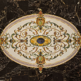 Manufacture Custom Made Hotel Lobby Flooring Design Natural Marble Waterjet Medallion Tiles thumbnail-5