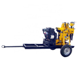 Wheel hydraulic geological diamond core drilling machine exploration drilling rig for 130m