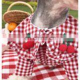Dog Plaid Shirt Pet Clothes Summer Thin Dog Clothing Pomeranian Corgi Schnauzer Pet Clothing thumbnail-5
