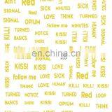JOYFUL 354-359 Gold English Letter Words 3D Adhesive Japanese Simple All-match DIY Nail Beauty Decals Stickers thumbnail-1