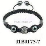 Magnetic Woven Friendship Hematite Bracelet thumbnail-1