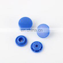 Durable Flatback Colorful Customized Blue Snap Plastic Button