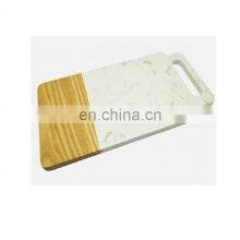 Мраморная и деревянная разделочная доска