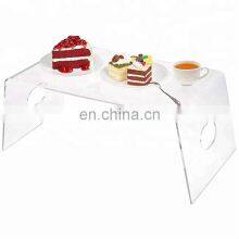 Acrylic Serving Tray With Handles, Acrylic Stand Shelf, Acrylic Lap Desk thumbnail-2