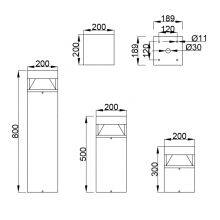 Outer Flange Led Bollard DLW-LED-046 thumbnail-3
