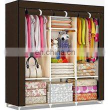 portable modern bedroom furniture foldable baby children adult closet cabinet storage organizer fabric wardrobe