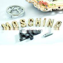 Custom Handbag Hardware Environmental Eco-friendly Brand Name Engraved Metal Logo Label for Bag Accessories thumbnail-2