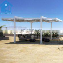 Patio Retractable Roof Gazebo Garden Brackets Pvc Pergola
