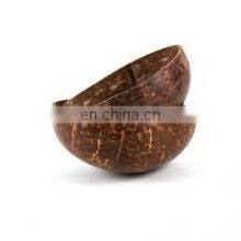 100% Eco Friendly Polished Outside Coconut Bowl Wholesale in Bulk Coconut Fruit Bowl Made in Vietnam thumbnail-3
