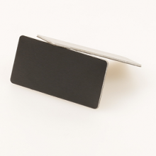 Custom rectangel black anodizing aluminum tag