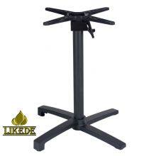 Matt Black Aluminium Metal Outdoor Folding Table Frame Flip Top Table Base Furniture Legs