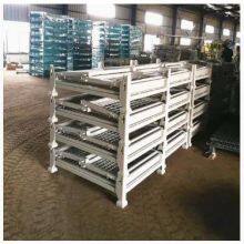 High Security 1200*1000 Collapsible Outdoor Foldable Warehouse Metal Steel Stackable Iron Galvanized Roll Wire Mesh Container thumbnail-1