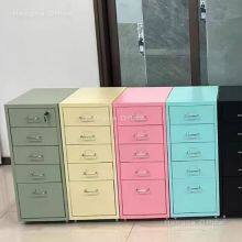 Sky Blue Steel Storage Chest, Eco-Friendly Anti-Rust, Full-extension Drawers, 360-Degree Mobility for Classroom & Pantry, Reliable Supplier HENGNA thumbnail-5