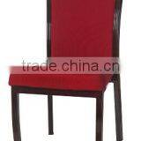 Foshan factory bronze parts simple design metal dining chair