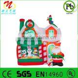 Gemmy Christmas Decoration Inflatable Santa's Workshop With Pets