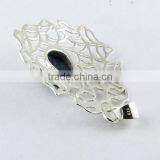 Charming Blue Lapis Pendant, Silver Jewellery India, Gemstone Silver Jewellery thumbnail-5