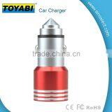 Stainless Steel Dual Port Car Charger for Mobile Phones Safety Hammer Window Broken Quick Charging Portable 2 USB Car Charger thumbnail-5