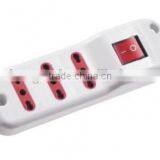 Italian socket surge protector 3 outlets