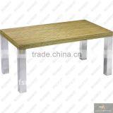 MDF top stainless steel base dining table (NA11-45)
