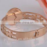New Fashion Lucky Horse Female Bangle Rose Gold Bracelet For Women thumbnail-6