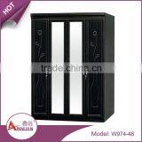 Hotel Furniture Simple Design Wardrobe Closet Double Door Wooden White Hotel Wardrobe Designs thumbnail-4