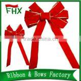 Wholesale Gold Edge Red Velvet Christmas Ribbon Bow thumbnail-1