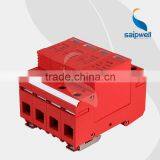 SAIP/SAIPWELL High Quality CE Approval 4 Poles 275/320/385/440V Electrical Surge Protector for Wholesale