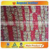 2016 Kintted Leather Metallic Pattern for Shoes Materials Leather