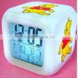 Colorful Cube Digitals Alarm Clock With Calendar