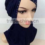 C066 New Style Big Size Ninja Inner Underscarf With Rhinestones,full Underscarf to Cover Neck thumbnail-1