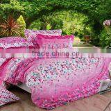 100%cotton fabric 40S 128*68 pigment printed quilt cover set/cotton bedding set