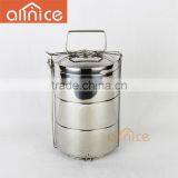 Allnice 3 Tiers Hot Sale Protable Thermal Food Grade Stainless Steel Lunch Basket/lunch Box thumbnail-3