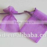 custom recyclable organza bags with ribbon logo