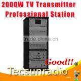 TV 518A-2000W Analog VHF UHF All Solid State Wireless Analog TV Signal Broadcast Transmitter TV Station Broadcasting Equipment thumbnail-1