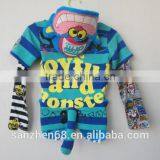 The Boy's Fashion Hooded Splicing Unlined Upper Garment Apply to the UK Market thumbnail-3