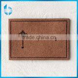 Zhejiang Leather Label Factory Customs Synthetic Suede Waist Leather Patch