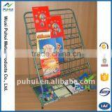Top Grade Wire Mesh Magazine Display Rack Cross thumbnail-5