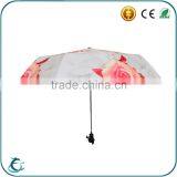 Chinese Fashion 3 Fold Customize Rose Auto Open Umbrella thumbnail-1