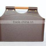 Faux Leather Storage Baskets for Sundries/ Decorative Cardboard Storage Basket thumbnail-6