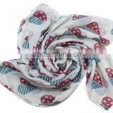 American Flag Printed Heart Design Head Scarf Custom thumbnail-2